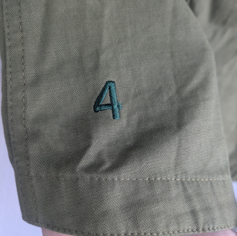 Pareto Green Organic Cotton Zip Snap Jacket - Picture 4 of 5
